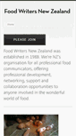Mobile Screenshot of foodwriters.org.nz